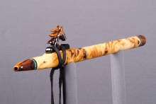 Yellow Cedar Burl Native American Flute, Minor, Mid A-4, #J23D (1)